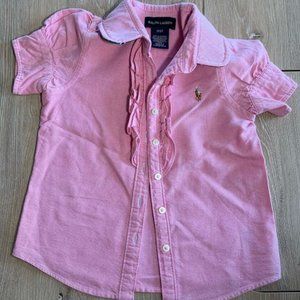 Ralph Lauren Pink Button Up Size 3/3T